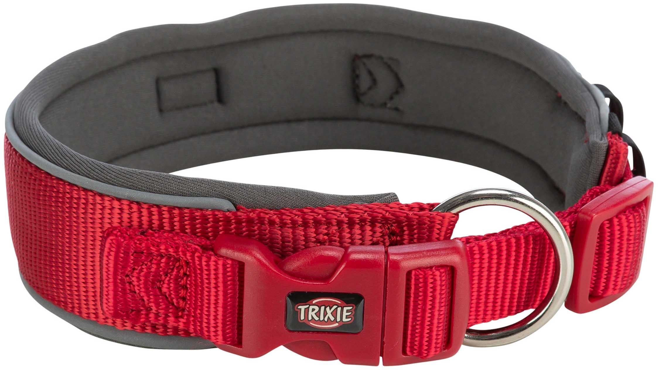 Trixie Premium halsband X-bred - Röd/grafit