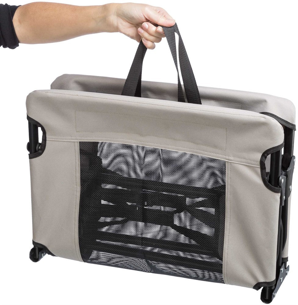 Trixie Campingsäng 120×19×70 cm - Beige/svart