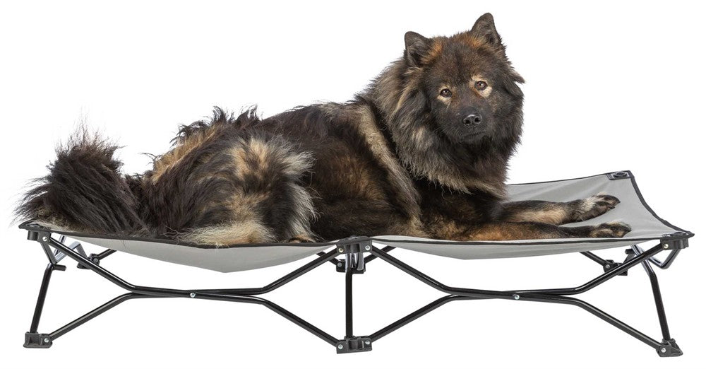 Trixie Campingbädd för hund 120×22×60 cm - Beige/svart