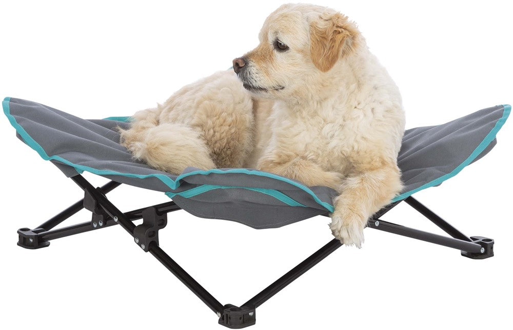 Trixie Campingsäng för hund 69×20×69 cm - Mörkgrå/petrol