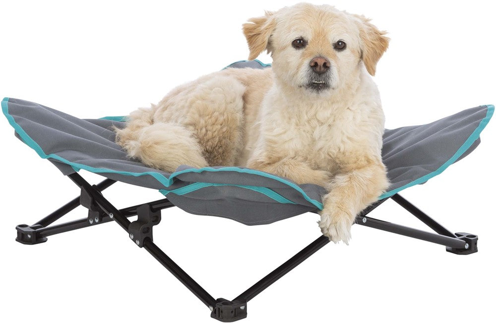 Trixie Campingsäng för hund 69×20×69 cm - Mörkgrå/petrol