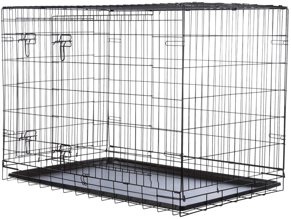 Trixie Home Kennel hopfällbar Stålbur - Svart