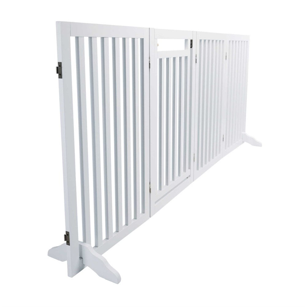 Trixie Grind med dörr 60-160×81 cm - Vit