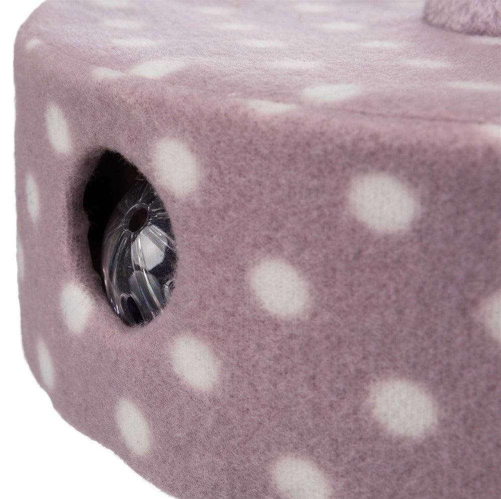 Trixie Junior klösmöbel fleece ø 26×47 cm - Ljuslila