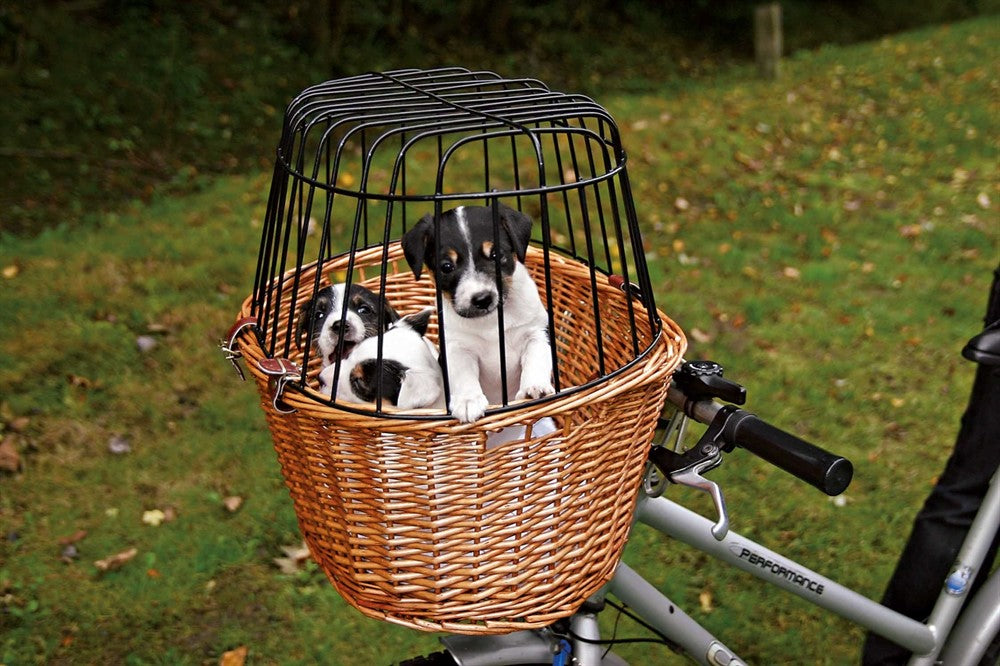 Trixie Cykelkorg front med galler (5kg) 44x48x33 cm - Brun