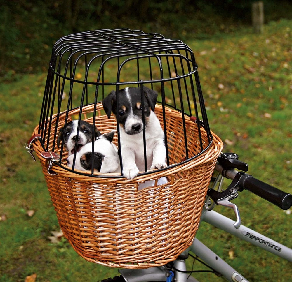 Trixie Cykelkorg front med galler (5kg) 44x48x33 cm - Brun