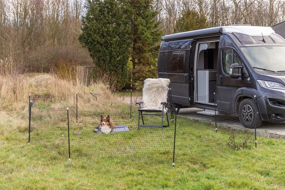 Trixie Mobil hundhage 15 m - Svart