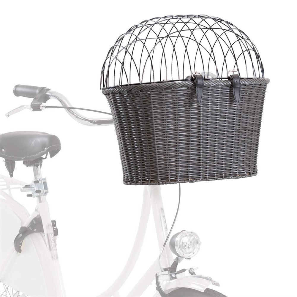 Trixie Cykelkorg front med galler 44×h34×41cm - Antracit