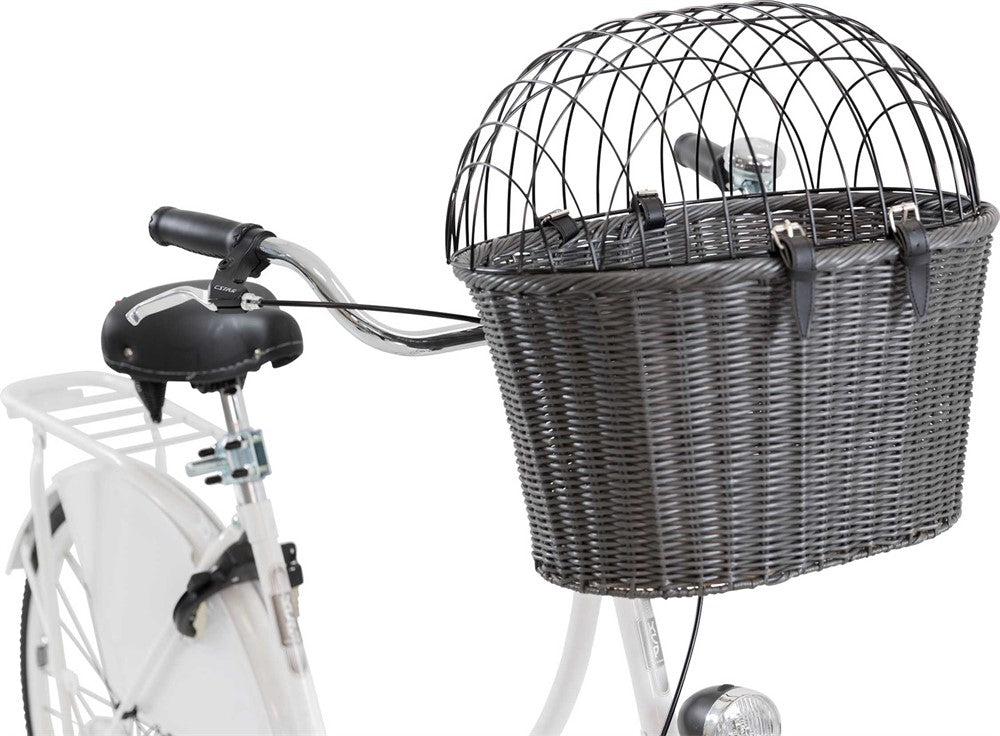 Trixie Cykelkorg front med galler 44×h34×41cm - Antracit