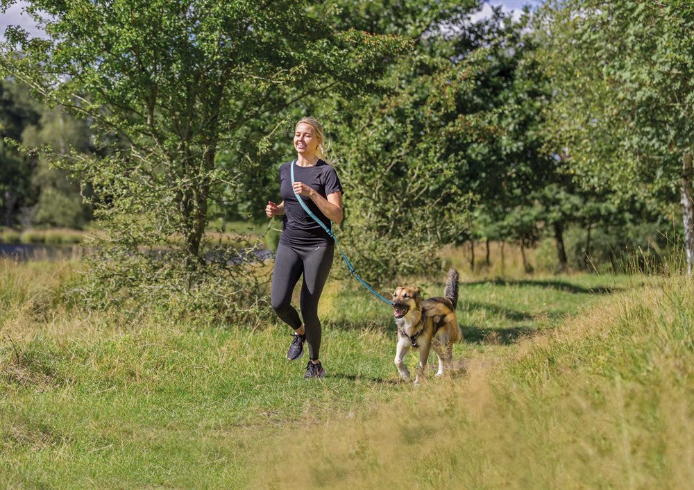 Trixie Joggingkoppel 133-180 cm/20 mm - Grafitgrå
