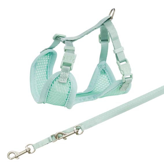 Trixie Junior Mjuk sele m koppel cm/10 mm 2 m mintgrön