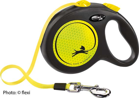 Flexi New NEON band L: 5 m - Svart/neongul