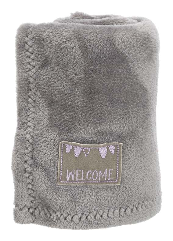 Trixie cuddly set filt/kanin plysch 75×50cm - Grå/ljuslila