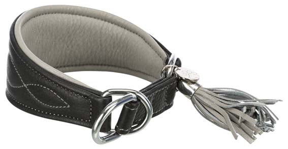 Trixie Active Comfort halsband vinthund XS: 21-26 cm - Svart/grå