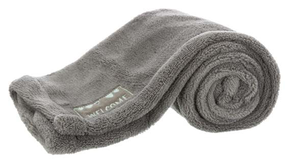 Trixie cuddly set filt/björn plysch 75×50 cm - Grå/mint