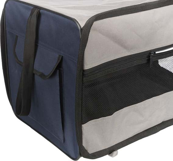 Trixie (BV) Nylonbur Twister M: 50×52×76 cm - Blå/grå