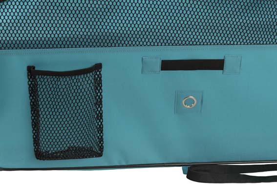 Trixie Utehage nät/golv polyester ø 150×65 cm - Turkos/ljusgrå