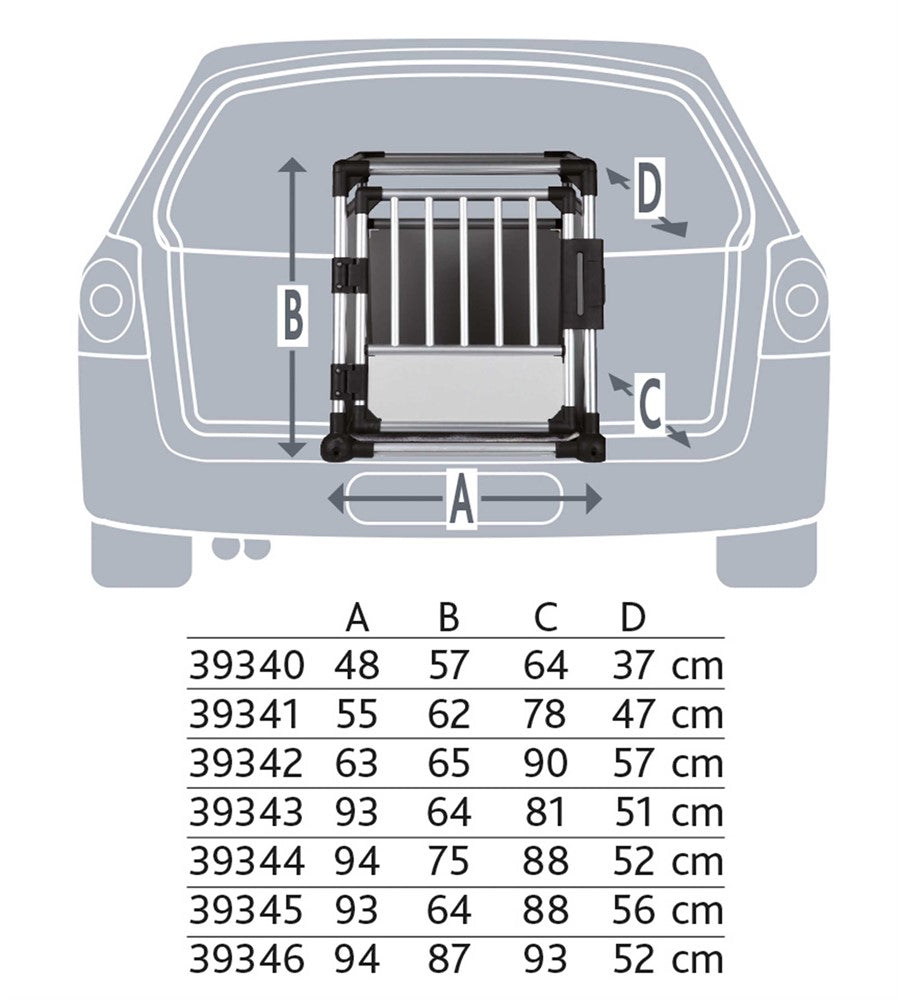 Trixie Bilbur aluminium Silver - L/XL: 94×75×88 cm