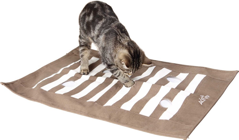 Trixie Cat Activity Lekmatta 70×50 cm - Brun/cream
