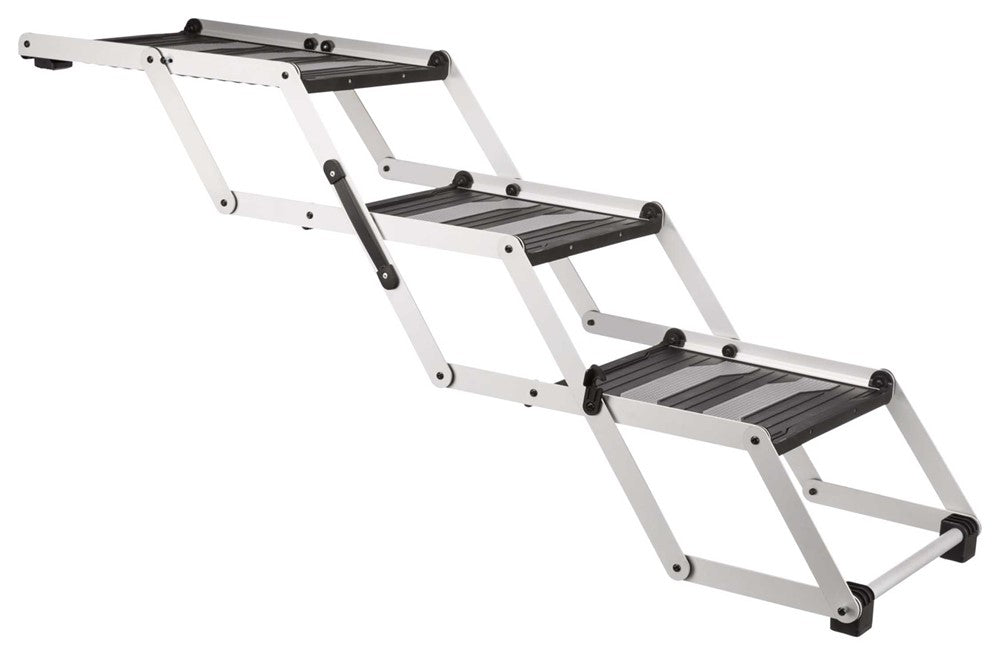 Trixie Trappa 3-stegs hopfällbar alu b:37 h:till 57cm djup: till 120cm
