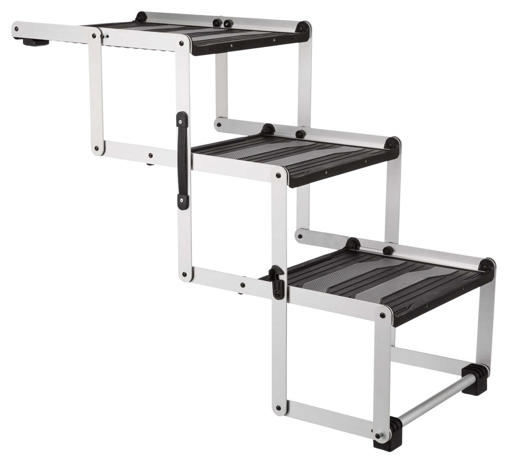 Trixie Trappa 3-stegs hopfällbar alu b:37 h:till 57cm djup: till 120cm