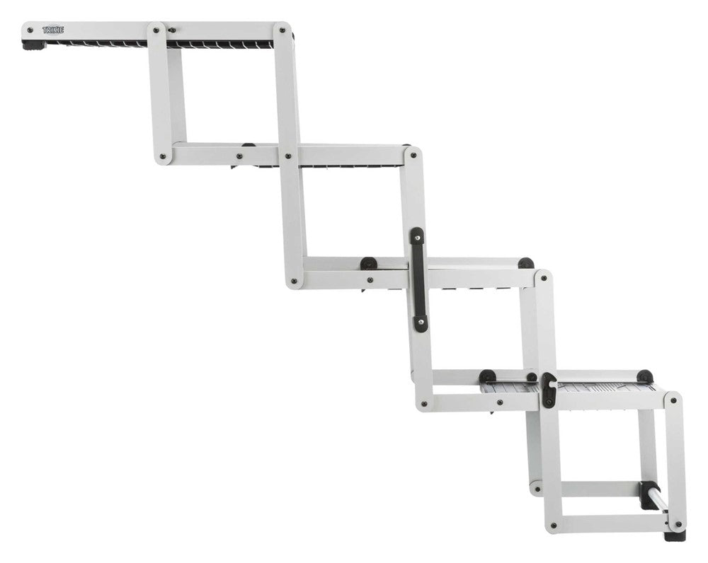 Trixie Trappa 4-stegs hopfällbar alu b:37 h: till 70 djup: till 160cm