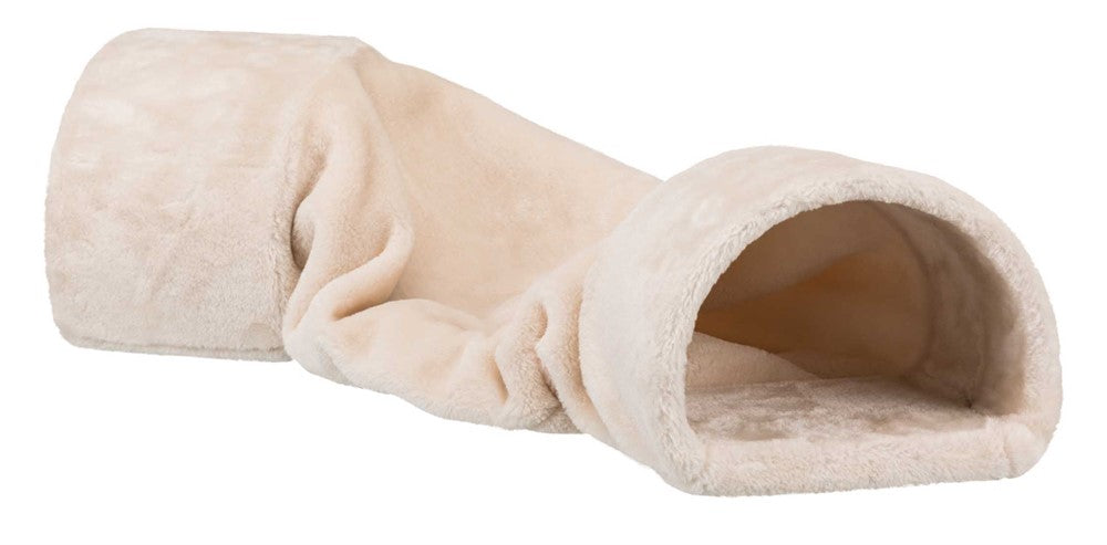 Trixie Gnagartunnel för kanin/marsvin plysch - Beige