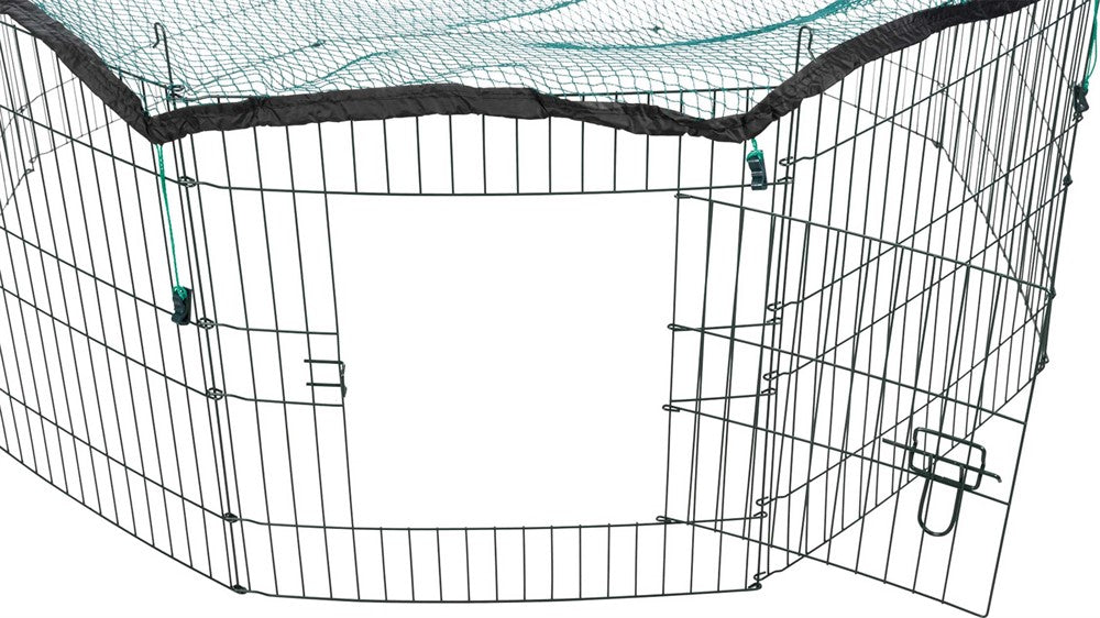 Trixie Utehage med skyddsnät metall 8 sekt ø 150×57 cm - Grön