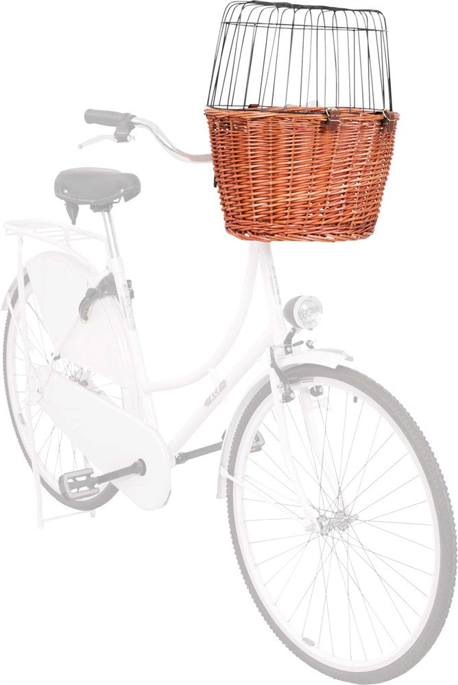 Trixie Cykelkorg front med galler (5kg) 44x48x33 cm - Brun