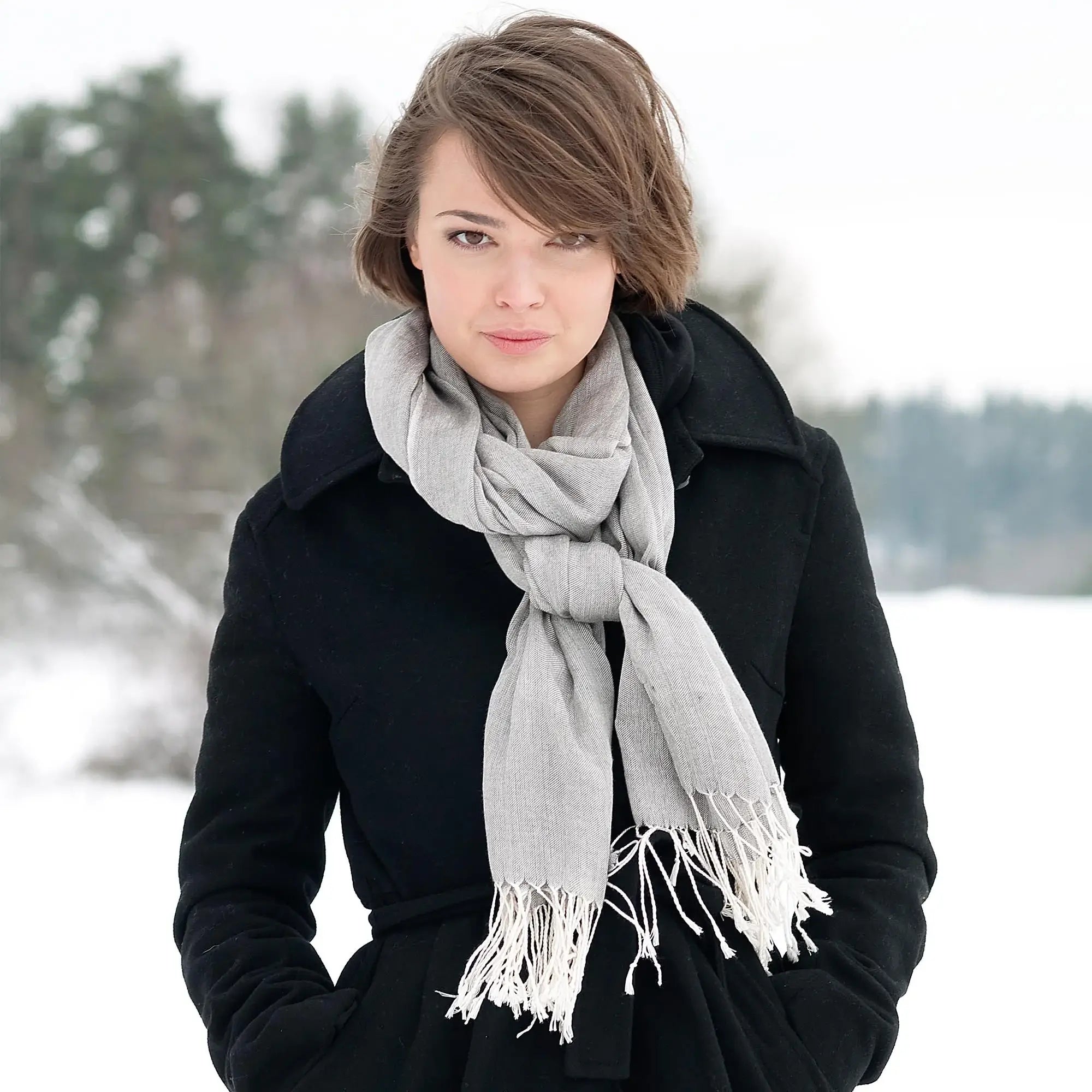 Back on Track Scarf – Beige