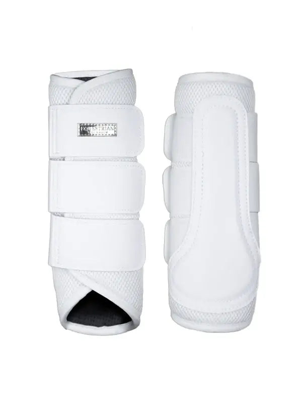 Equestrian Stockholm Classic Mesh Benskydd - Vit/Silver