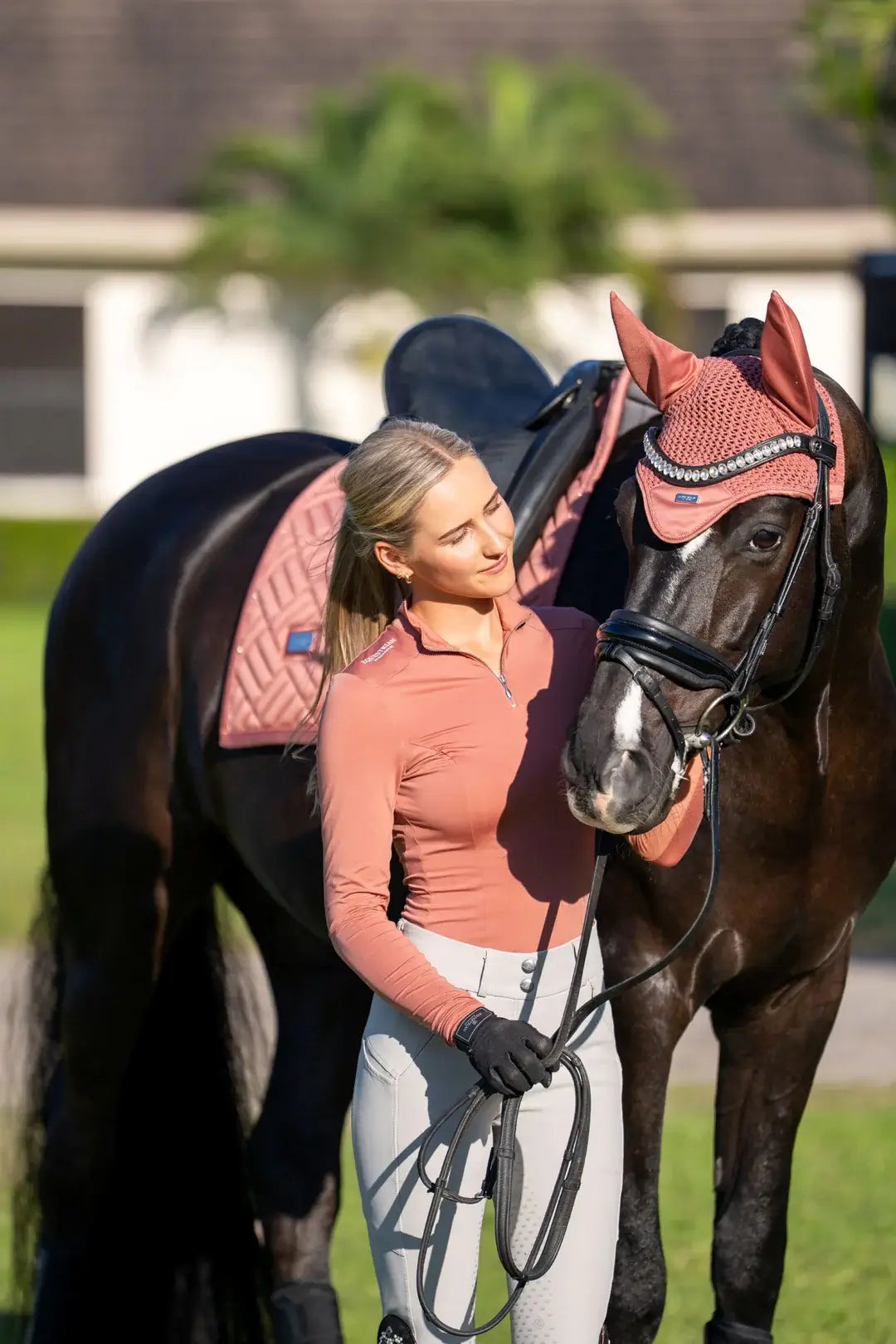 Equestrian Stockholm Dressyrschabrak - Coral