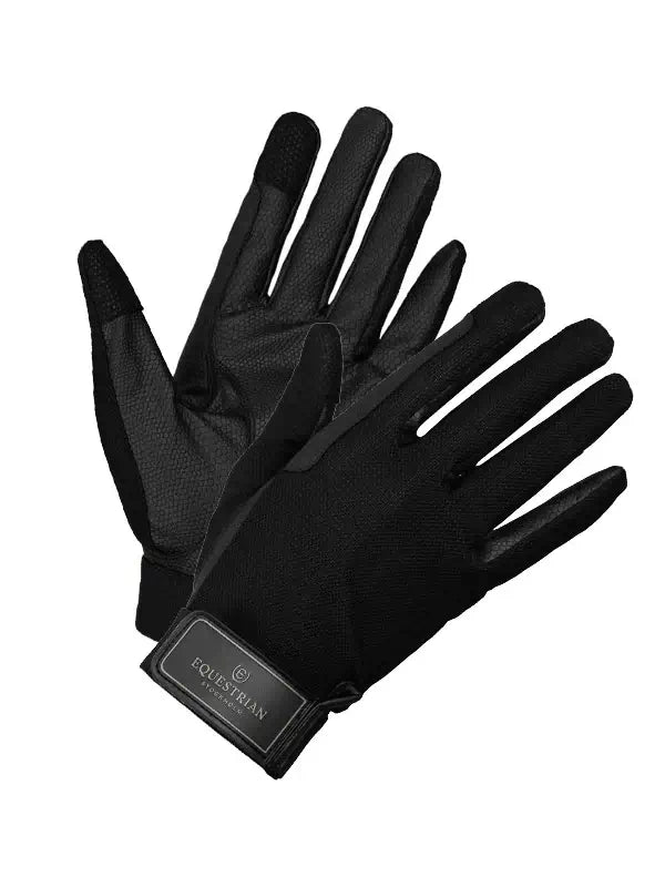 Equestrian Stockholm Sommar Ridhandskar - Black Edition
