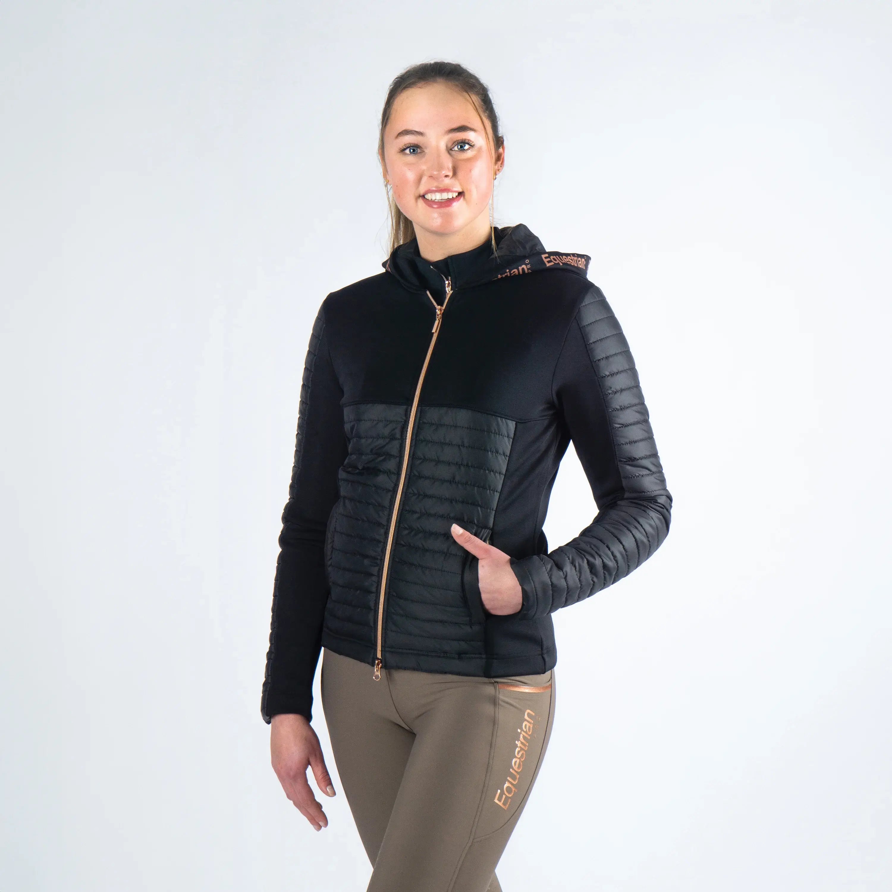Horka Equestrian Pro pufferjacka Magnificent - Svart
