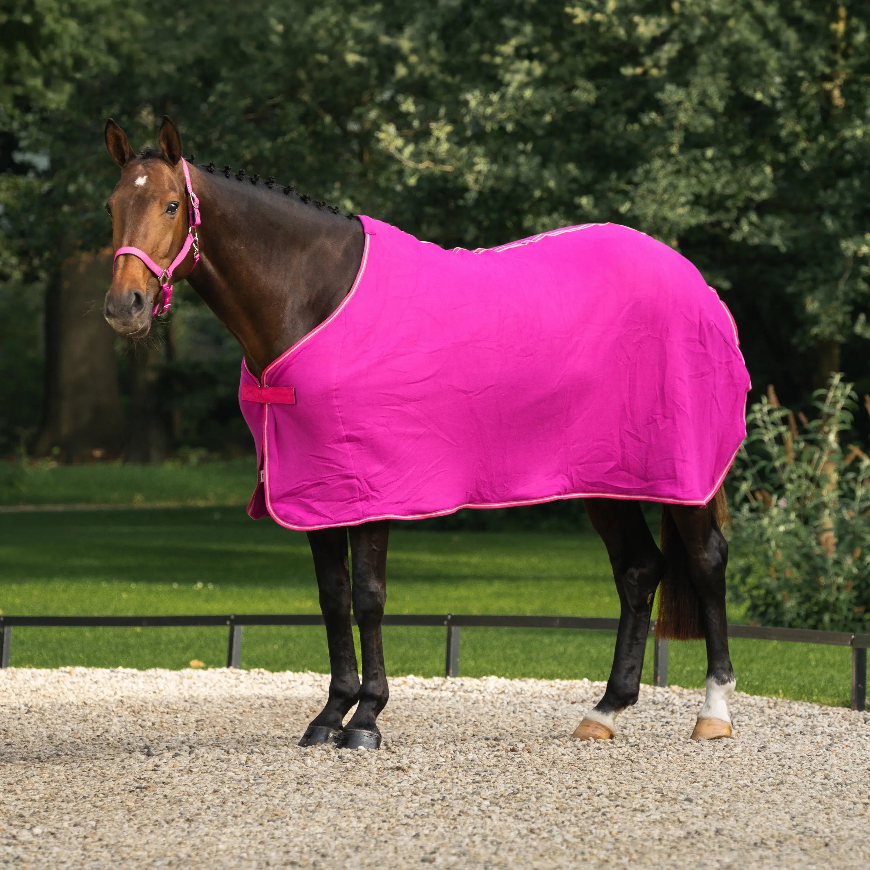 Horka Fleece Svettäcke Economy - Rosa