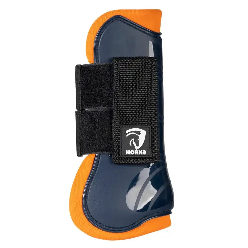 Horka PVC-senskydd för framben - Marinblå/Orange
