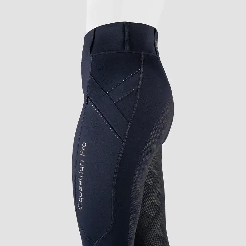 Horka Ridtights Momentum Barn - Marinblå