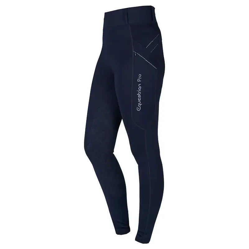 Horka Ridtights Momentum Barn - Marinblå