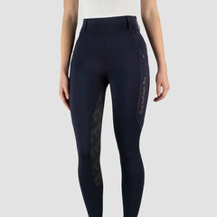 Horka Ridtights Momentum Barn - Marinblå/Rosé