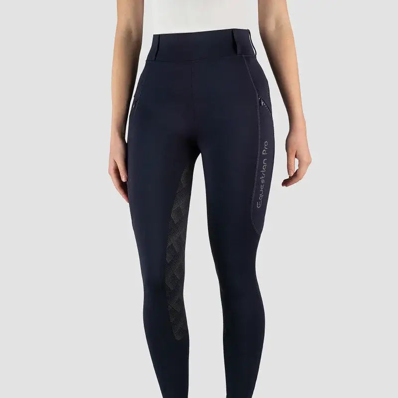 Horka Ridtights Momentum Barn - Marinblå