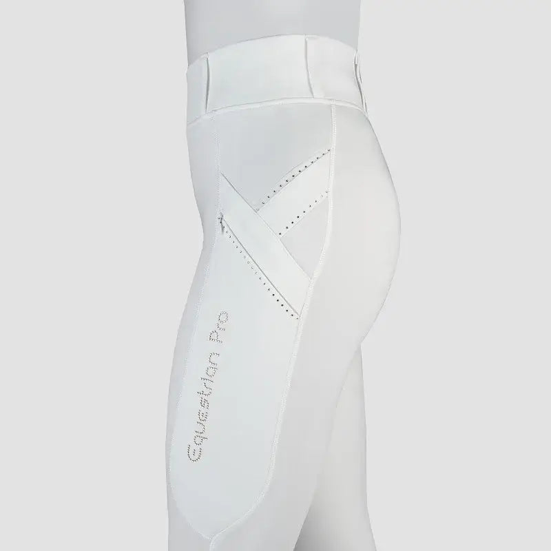 Horka Ridtights Momentum Barn - Vit/Rosé