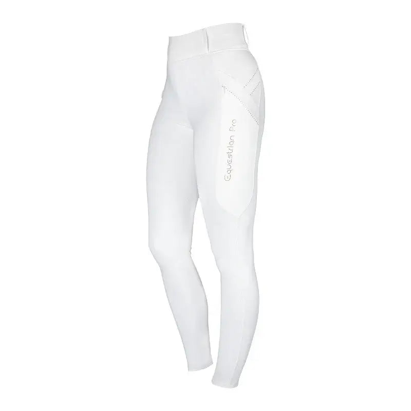 Horka Ridtights Momentum Barn - Vit/Rosé