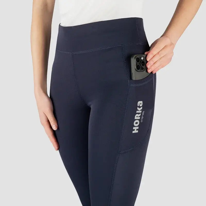 Horka Ridtights Originals Barn - Marinblå