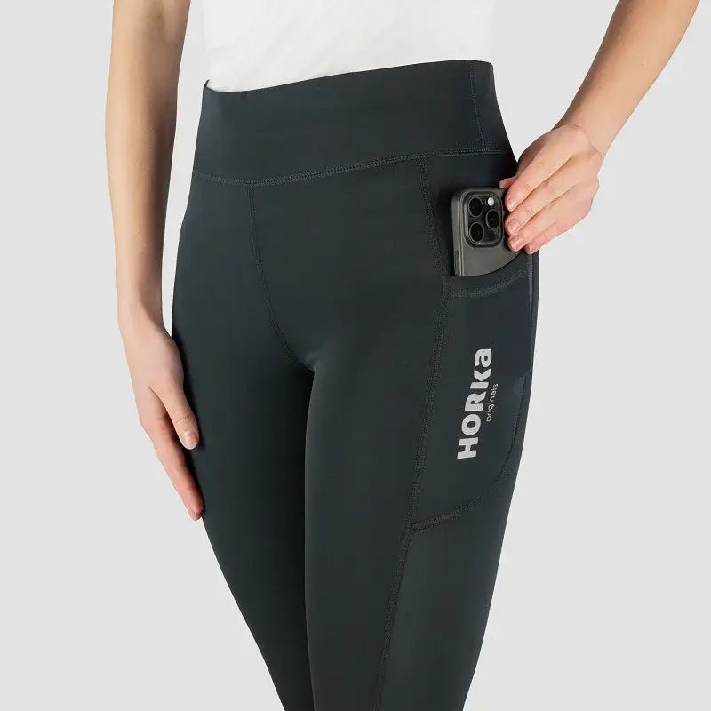 Horka Ridtights Originals Barn - Svart