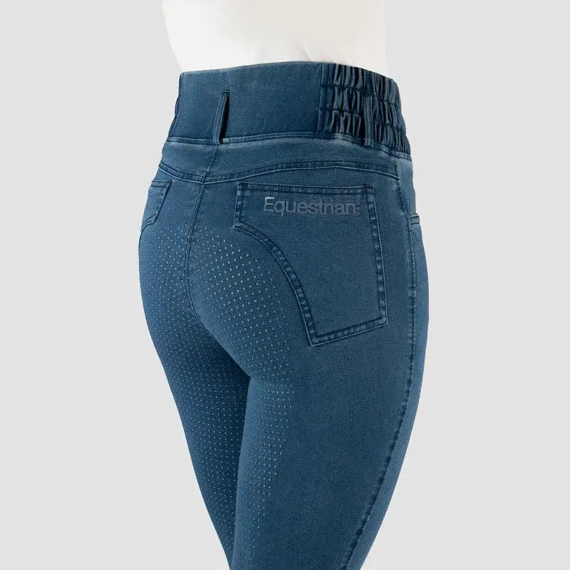 Horka Denim Ridtights Laura Dam - Blå