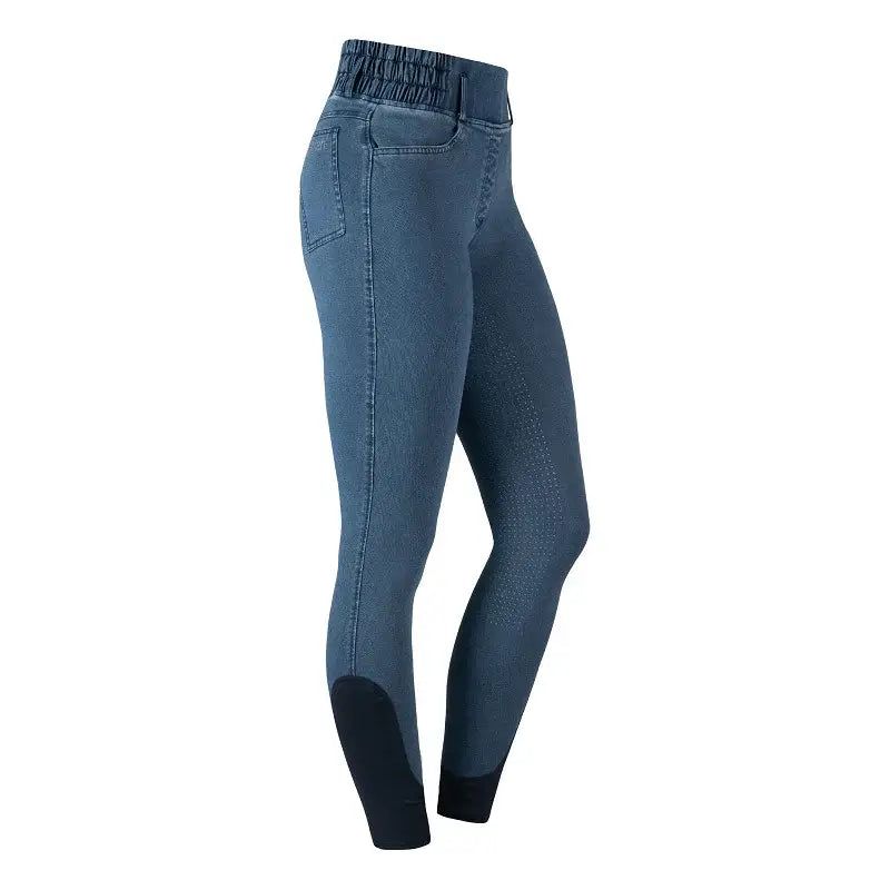 Horka Denim Ridtights Laura Dam - Blå