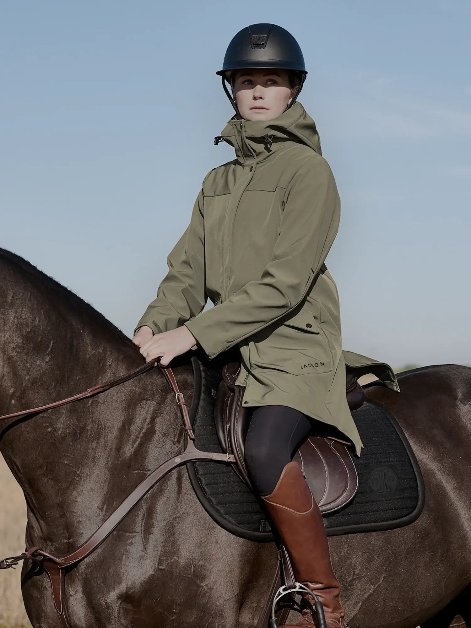 Jacson Bodil Softshell Ridjacka - Grön