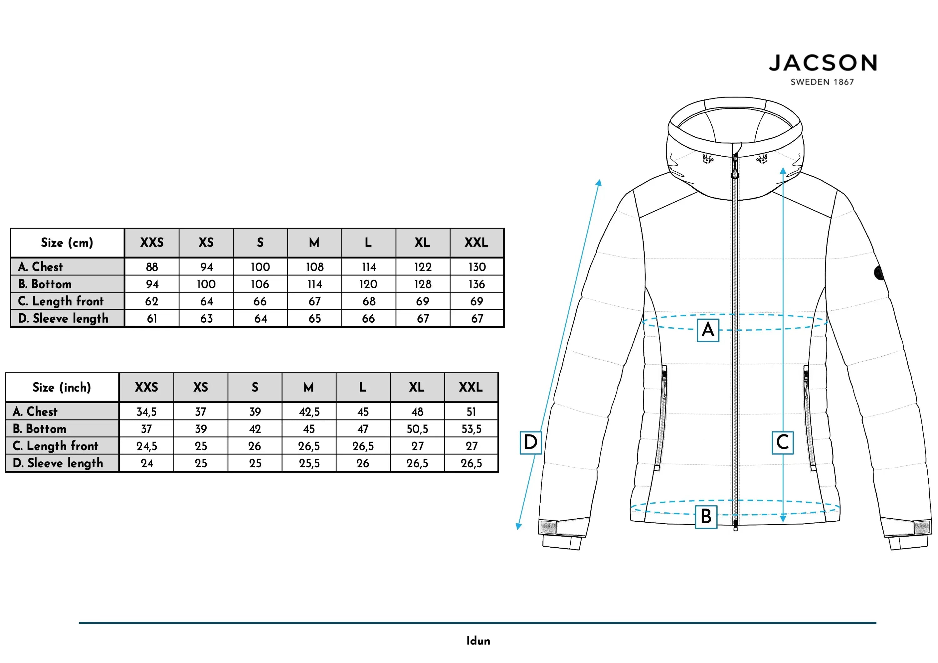 Jacson Idun Vinterjacka Beige
