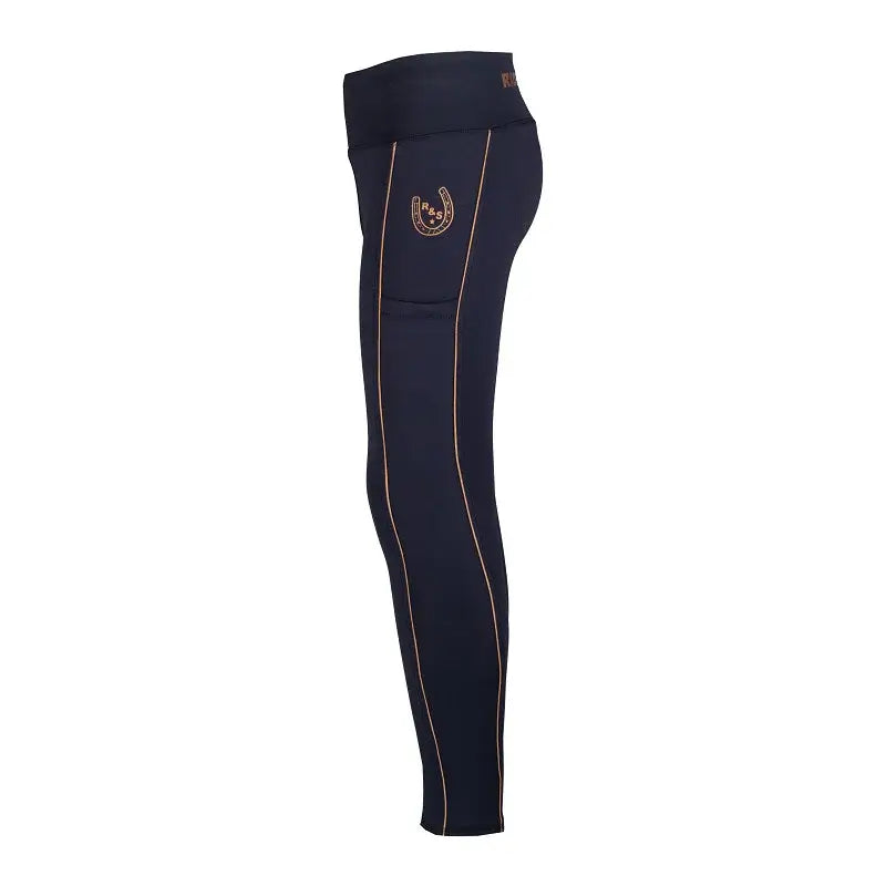 Red Horse Ridtights Yuki Barn - Marinblå/Rosé
