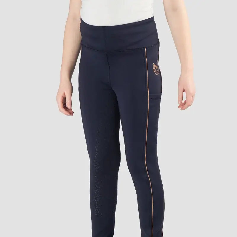 Red Horse Ridtights Yuki Barn - Marinblå/Rosé